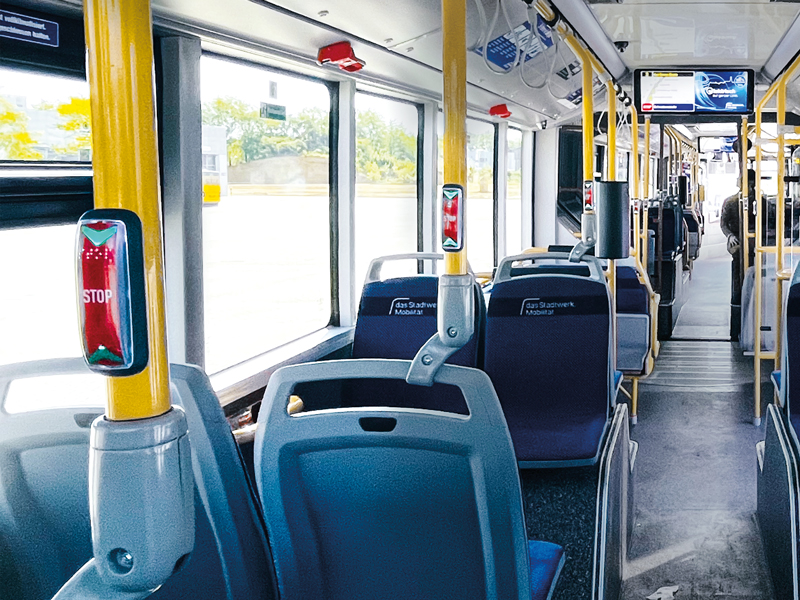 Haltwunschtaster Barrierefrei für Stadtbusse Haltwunschtaster Barrierefrei für Stadtbusse